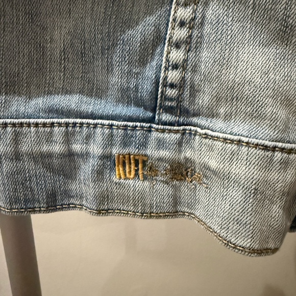 Kut from the Kloth Light Blue Jean Jacket - Picture 5 of 8